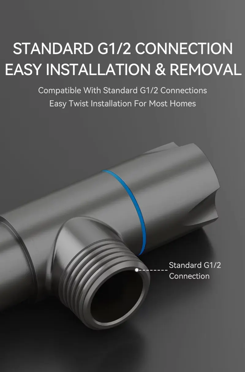 Grey Brass Angle Valve