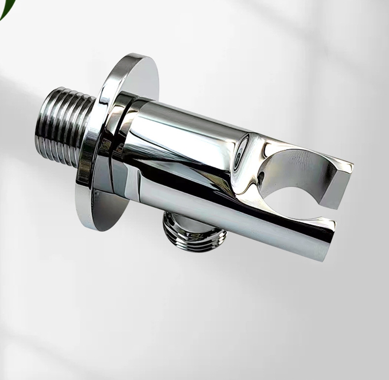 Uchwyt prysznicowy z litego mosiądzu, ukryty uchwyt prysznicowy montowany na ścianie, akcesoria prysznicowe w łazience