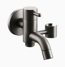 Pojedynczy kran z litego mosiądzu, kran wielofunkcyjny do pralki i zlewu do mopa z zaworem kątowym pistoletu natryskowego